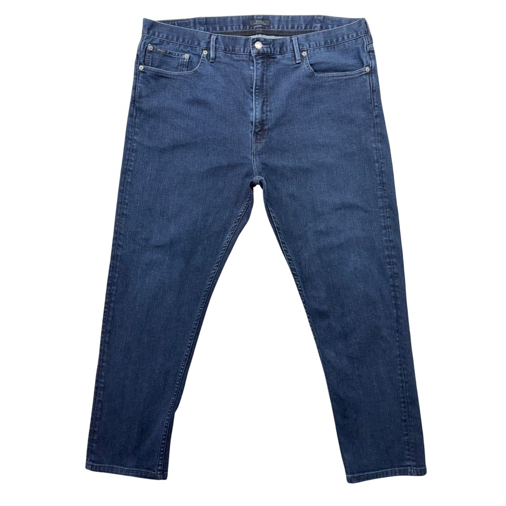 Polo Ralph Lauren Sullivan Slim Stretch Jeans Mens 42x32 Dark Wash Blue Denim